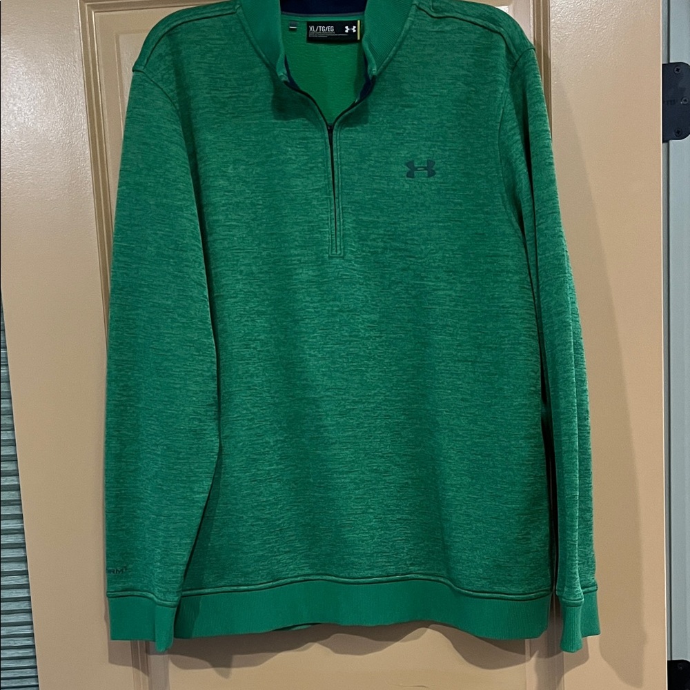 Under Armour Emerald Green Quarter-Zip Pullover